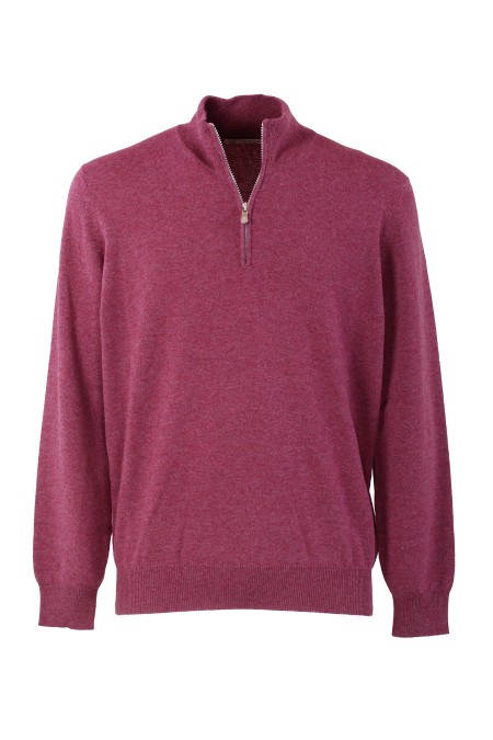 Shop BRUNELLO CUCINELLI  Lupetto: Brunello Cucinelli maglia in puro cashmere.
Lavorazione a due fili.
Dettagli a contrasto sulla chiusura a zip e sui bordi dei polsini.
Vestibilità regolare.
Collo alto in maglia a costine.
Composizione: 100% cashmere.
Made in Italy.. M2200124-CCM57